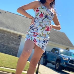 French Connection Printed Sweetheart Dress